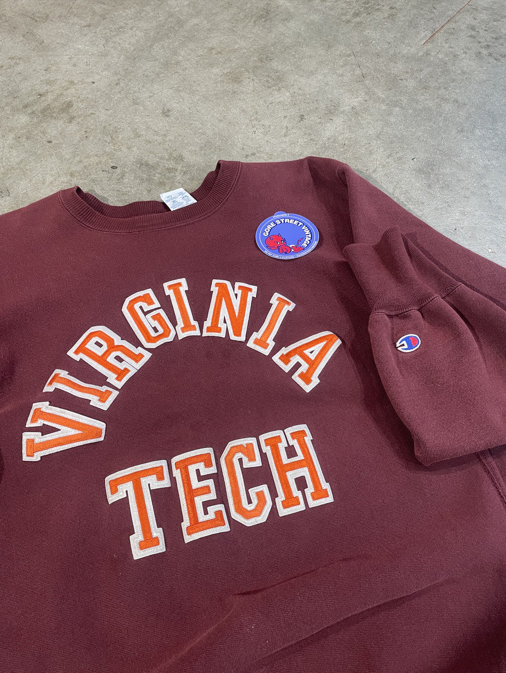 80s Virginia Tech Made in USA Champion Sweatshirt XL 24x28